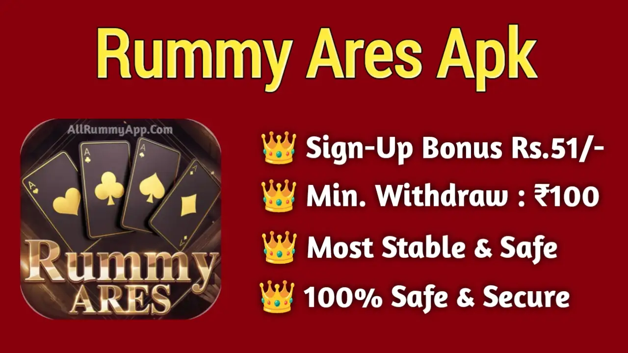 Rummy Ares Apk Banner